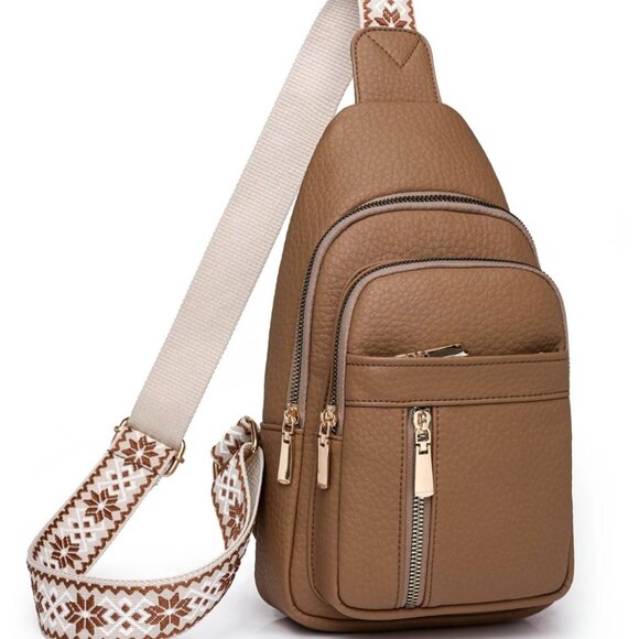 Women's Solid Color Sling Bag - Picture 1 of 5